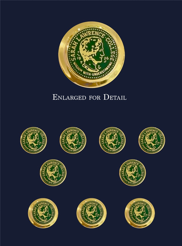 Sarah Lawrence Blazer Buttons with Enamel