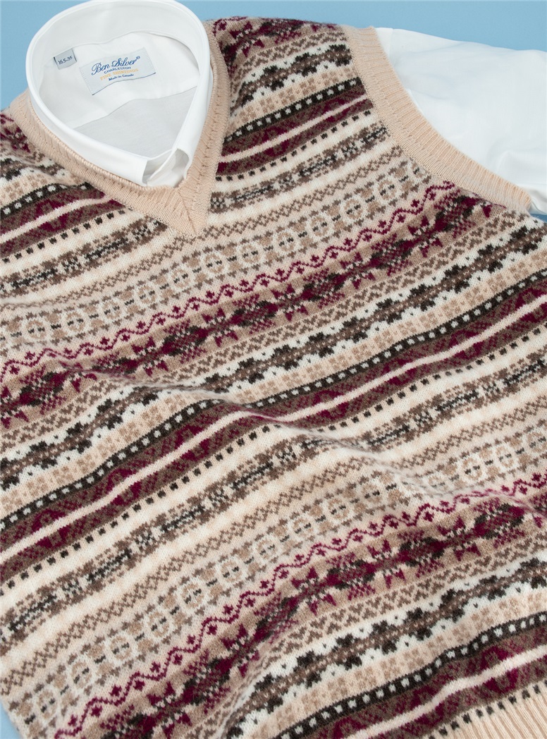 Lambswool Fair Isle Sweater Vest