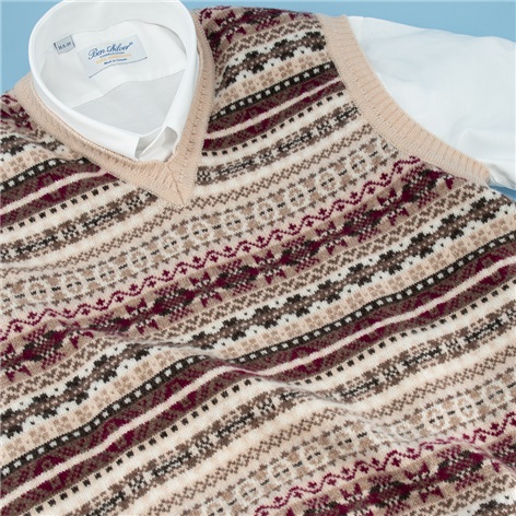 Lambswool Fair Isle Sweater Vest
