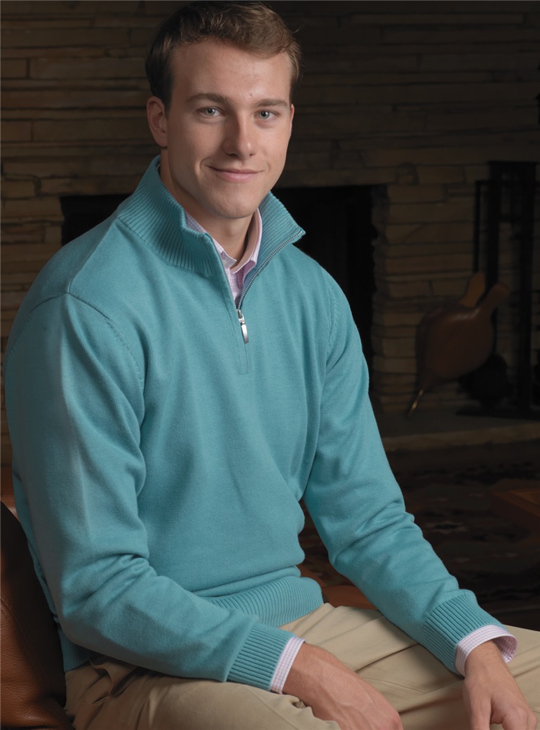 Cotton Quarter Zip Sweaters