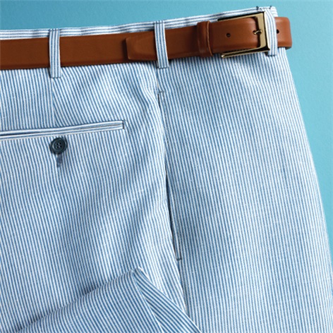 Wool and Linen Bengal Stripe Trousers