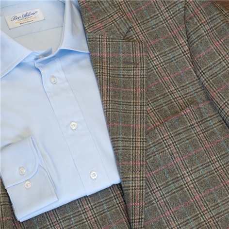 Glen Plaid Wool and Cashmere Sport Coat