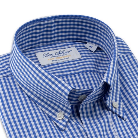 Royal Blue Gingham Button Down