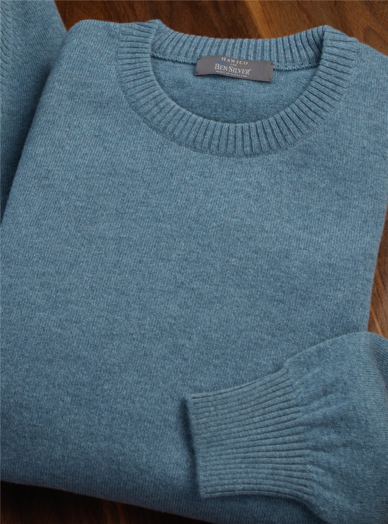 Cashmere Crewneck Sweater in Fog