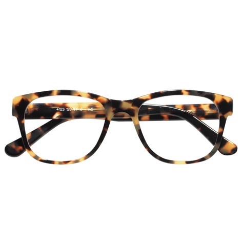 Elongated Frame in Cream Tortoise - The Ben Silver Collection