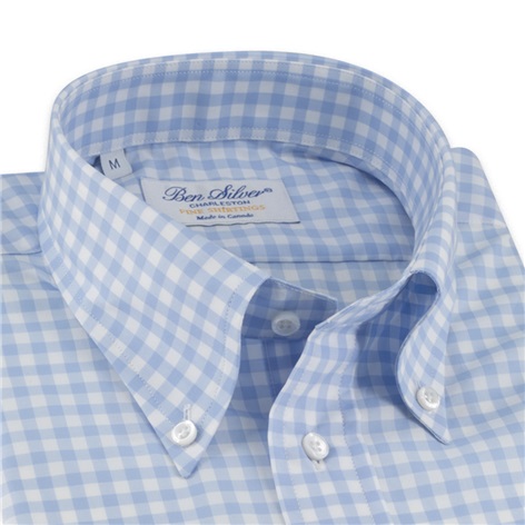 Light Blue Gingham Button Down