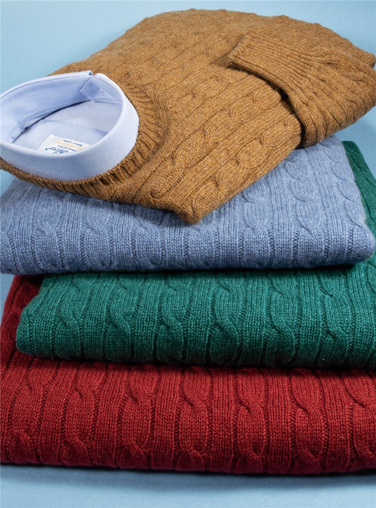 Cashmere Cable Knit Sweaters