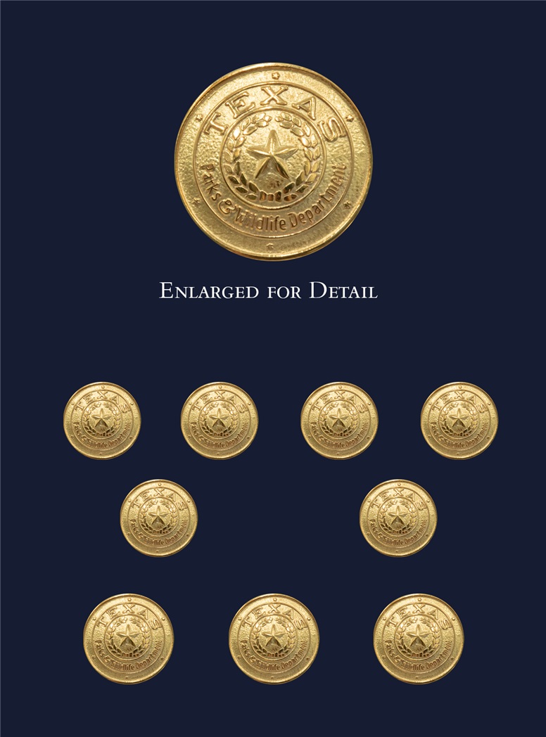 Texas Parks & Wildlife Blazer Buttons