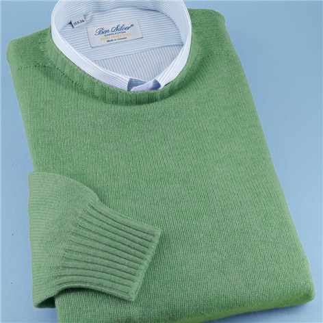 Cashmere Crewneck Sweater in Wood Sage