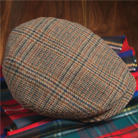Chocolate Glen Plaid Wool Cap