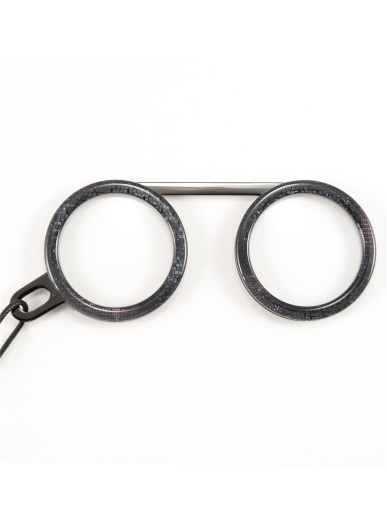 Fassamano Readers in Black Glitter, 2.00 Lenses
