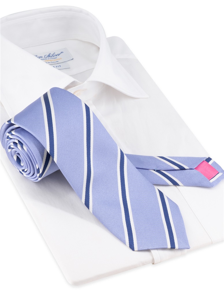 Silk Striped Tie in Dawn