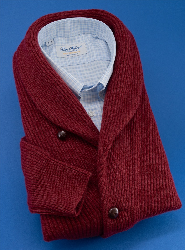 Cashmere Shawl Collar Cardigan Sweater