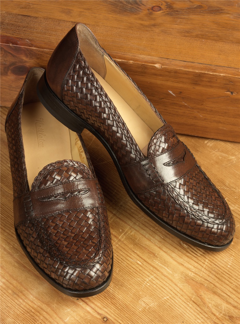 The Woven Loafer in Brown