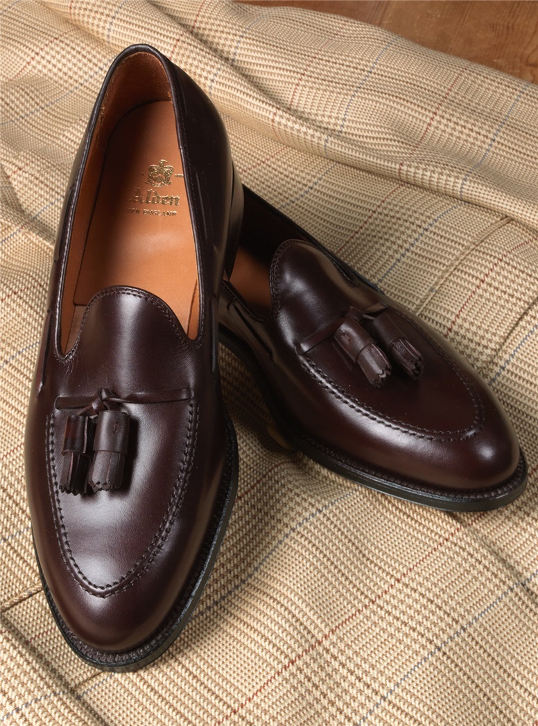 The Alden Tassel Moccasin in Burgundy The Ben Silver Collection