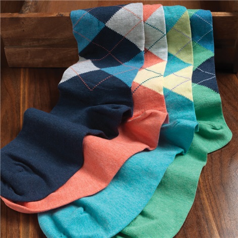 Argyle Socks in Cotton