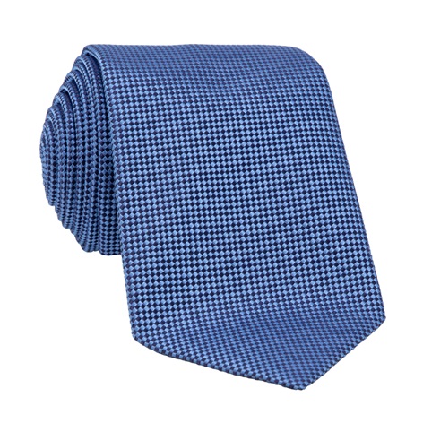 Silk Basketweave Tie in Royal Blue