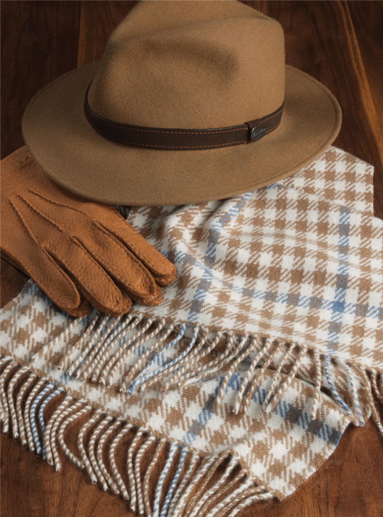Cashmere Heritage Check Scarf
