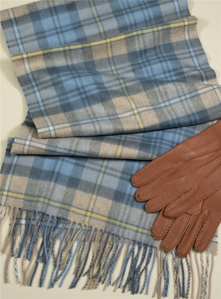 Cashmere Tartan Scarf in Campbell