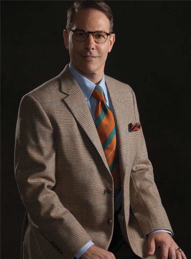Cinnamon Glen Plaid Lambswool Sport Coat with Emerald Windowpane