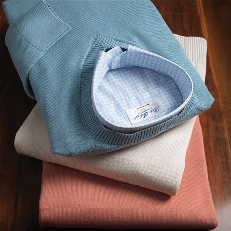 Cotton V-neck Sweaters