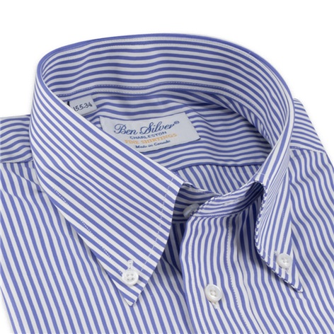 Cobalt Bengal Stripe Button Down