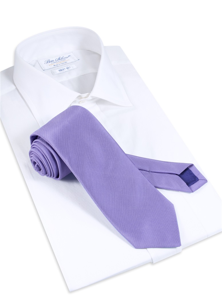 Mogador Solid Tie in Mauve