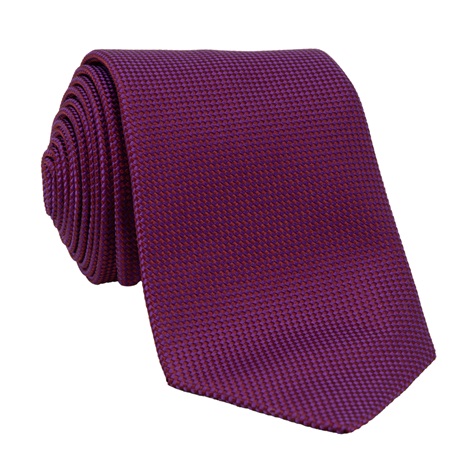 Silk Basketweave Tie in Orchid