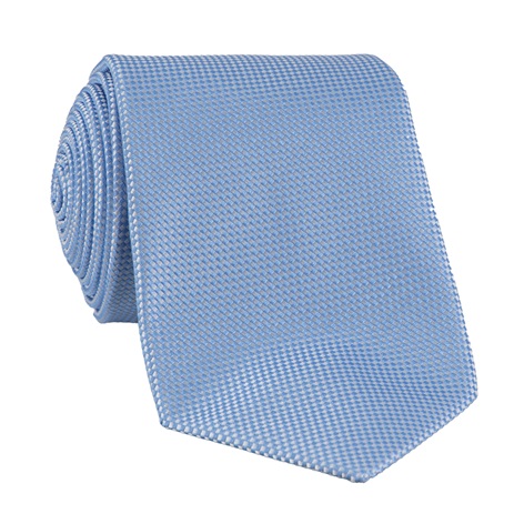 Silk Basketweave Tie in Sky