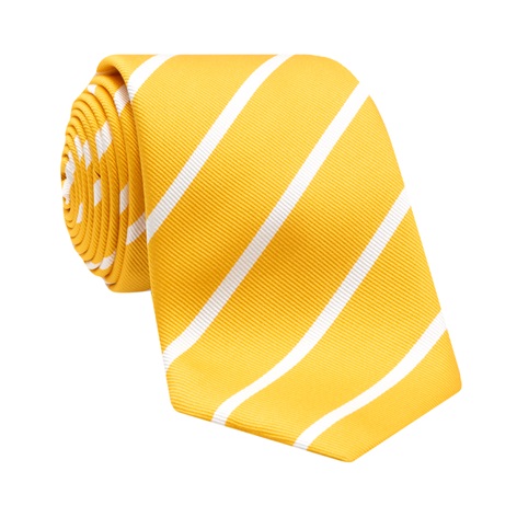 Silk Bar Striped Tie in Sun