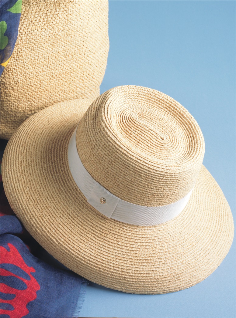 Wide Brim Raffia Sun Hat In Natural The Ben Silver Collection 0367