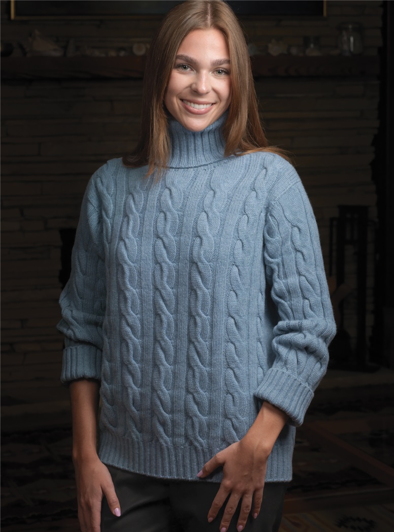 Ladies Cashmere Turtleneck Sweaters