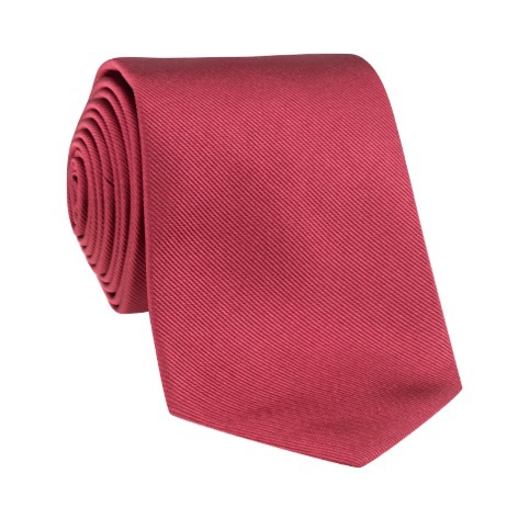 Silk Solid Signature Tie in Rose
