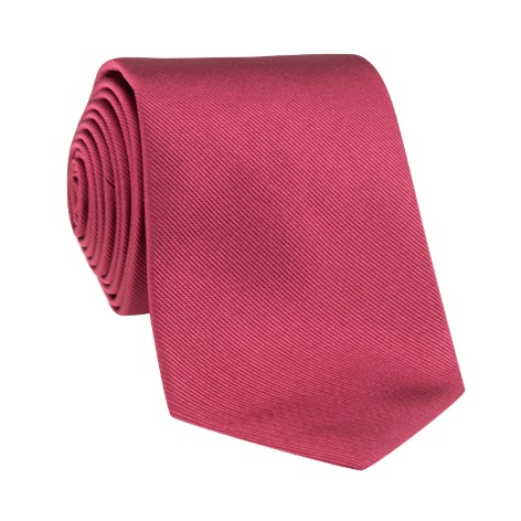 Silk Solid Signature Tie in Rose