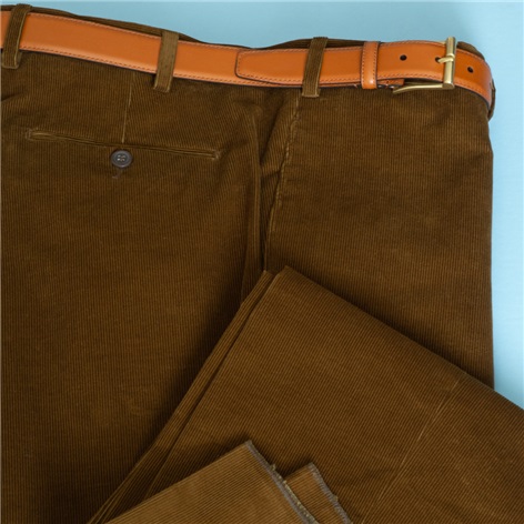 Bark Corduroy Trousers in Forward Pleat