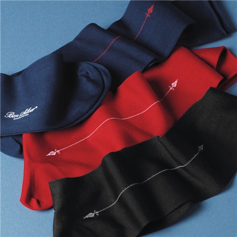 Dress Socks with Arrow Motif