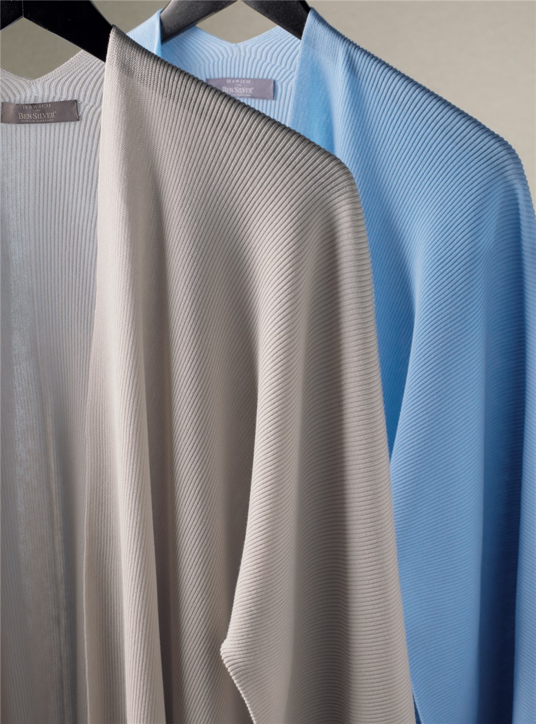 Ladies Ribbed Cotton Open Cardigan