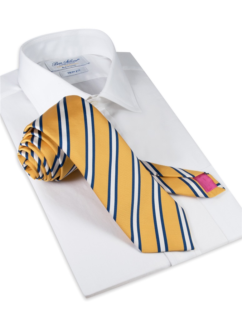 Mogador Striped Tie in Lemon