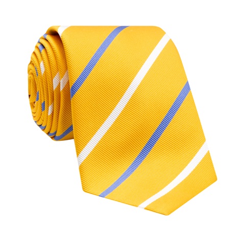 Silk Bar Striped Tie in Sun