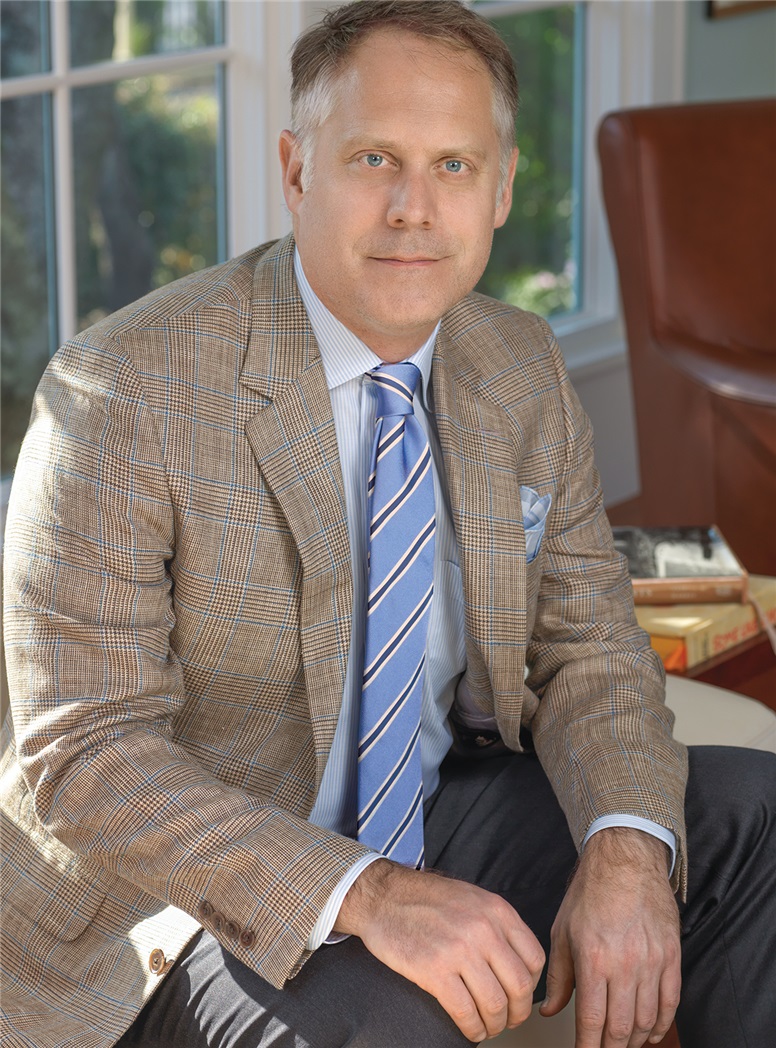 Cream and Brown Glen Plaid Sport Coat with Blue Windowpane