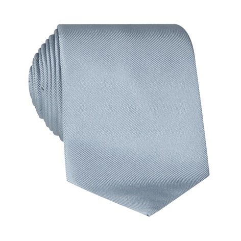Silk Signature Solid Tie in Cloud