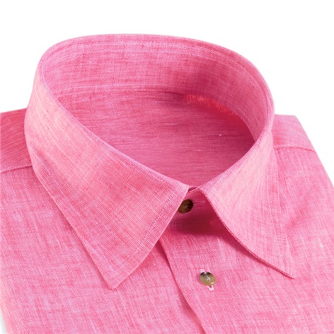 Linen Shirt in Coral