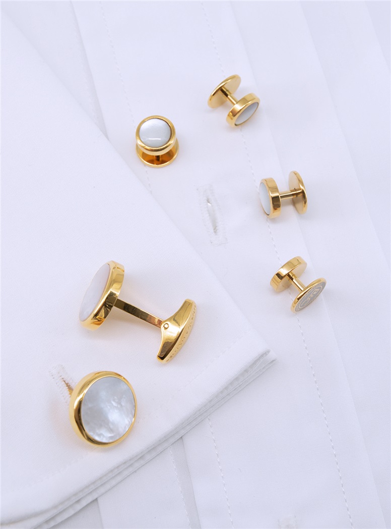 Mother of Pearl Formal Set in Gold