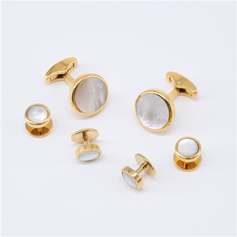 Mother of Pearl Formal Set in Gold
