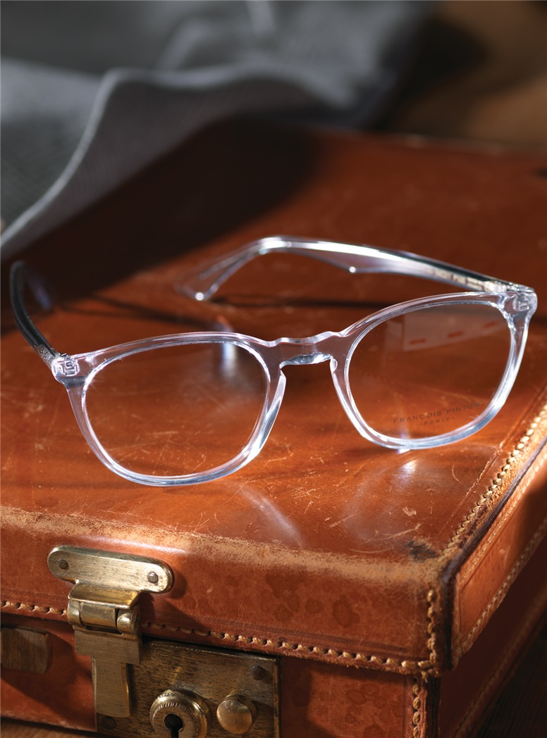 Retro Square Frame in Crystal
