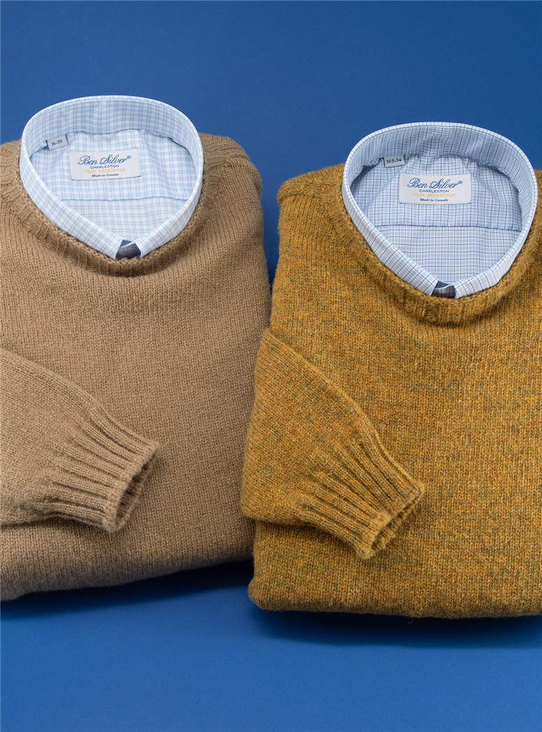 Shetland Crewneck Sweaters