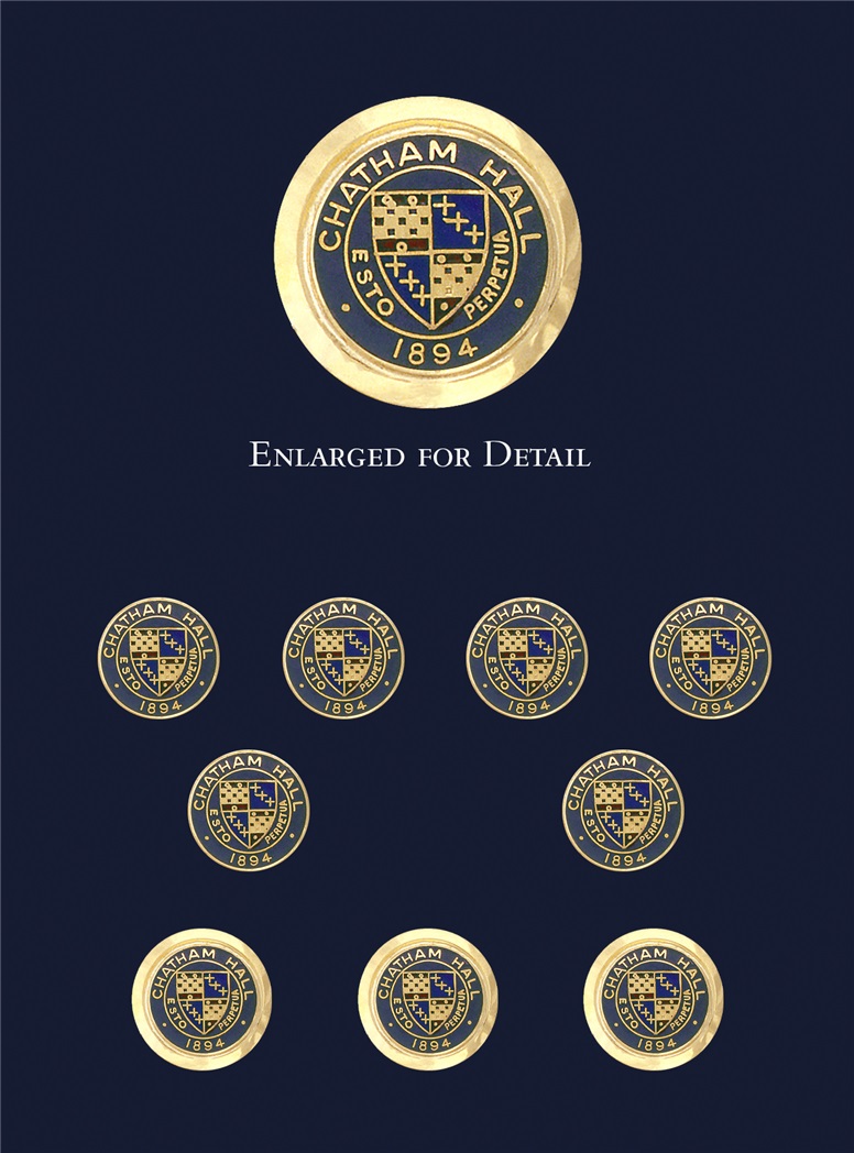 Chatham Hall Blazer Button with Enamel