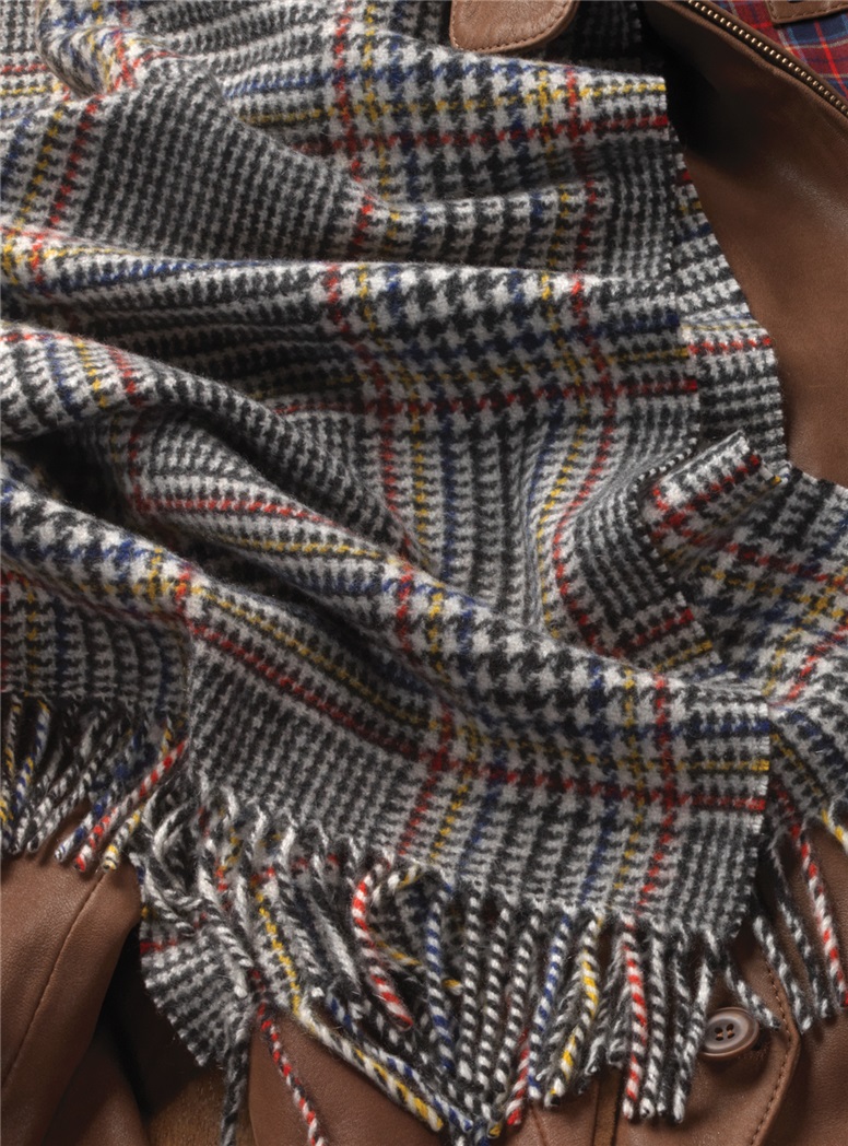 Cashmere Vintage Plaid Scarf