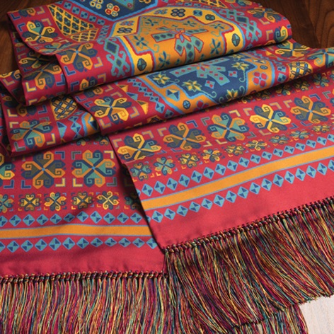 Silk Aztec Printed Scarf