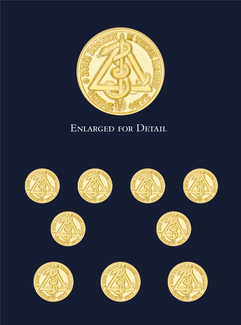 Dental Caduceus Blazer Buttons